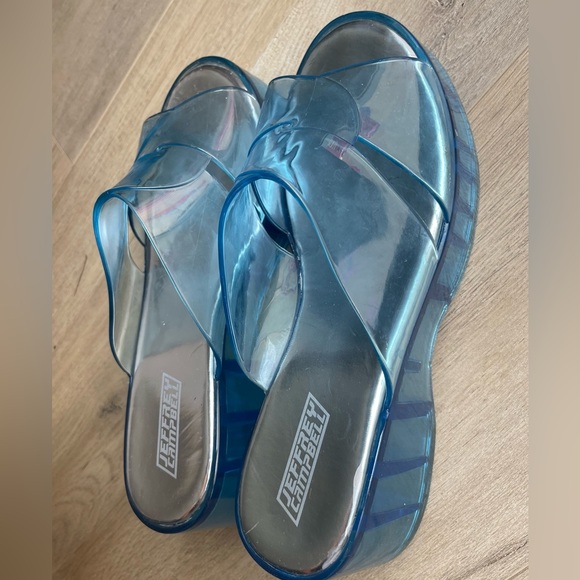 JEFFERY CAMBELL Blue 💙 Barbie Platform Sandals - Picture 3 of 9